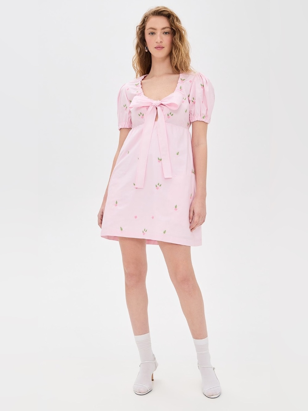 Fanm Mon Greta Dress in Light Pink